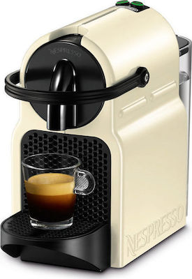 De'Longhi Inissia Mașină de Cafea pentru Capsule Nespresso Presiune 19bar Cremă de vanilie