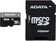 Adata Premier microSDXC 64GB Class 10 U1 UHS-I με αντάπτορα