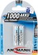Ansmann Επαναφορτιζόμενες Μπαταρίες AAA Ni-MH 1000mAh 1.2V 2τμχ