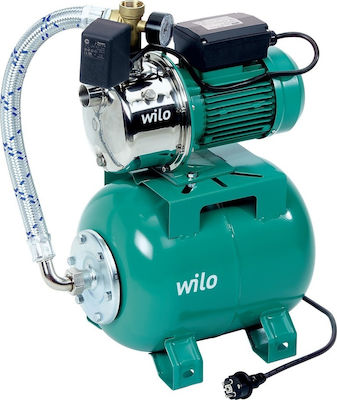 Wilo 2986340 Einstufig Einphasig Wasserdruckpumpe mit Behälter 25 Liter 1.3hp