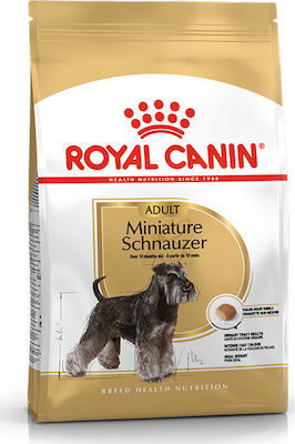 Royal Canin Adult Miniature Schnauzer 3kg Hrană Uscată pentru Câini Adulți cu Porumb, Orez brun și Pui