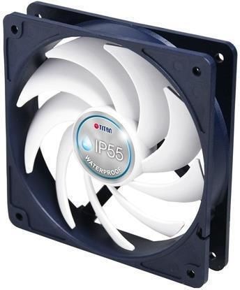 Titan TFD-12025H12B Case Fan with Connection 3-Pin 1pcs Blue