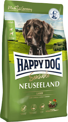 Happy Dog Sensible Neuseeland 12.5kg Dry Food Gluten Free for Adult Dogs of Medium & Large Breeds with Lamb and Rice