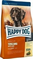 Happy Dog Toscana 4kg Ξηρά Τροφή χωρίς Γλουτένη για Ενήλικους Σκύλους Μεσαίων & Μεγαλόσωμων Φυλών με Πάπια και Σολομό