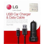 LG Car Charger Black Total Intensity 1.5A with Cable Micro-USB