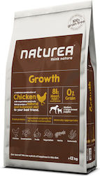 Naturea Growth 12kg Ξηρά Τροφή χωρίς Σιτηρά για Κουτάβια Μεσαίων & Μεγαλόσωμων Φυλών με Κοτόπουλο