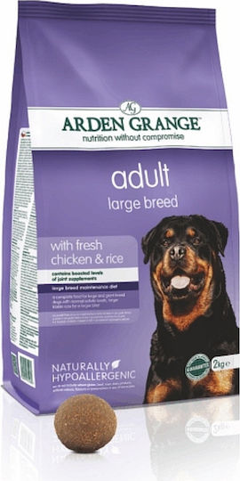 Arden Grange Adult Large 2kg Dry Food for Adult Large Breed Dogs with Rice and Chicken