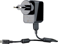 Sony Ericsson micro USB Wall Charger Μαύρο (EP750)