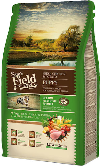 Sam's Field Puppy 2.5kg Ξηρά Τροφή με Λίγα Σιτηρά για Κουτάβια με Κοτόπουλο και Πατάτες