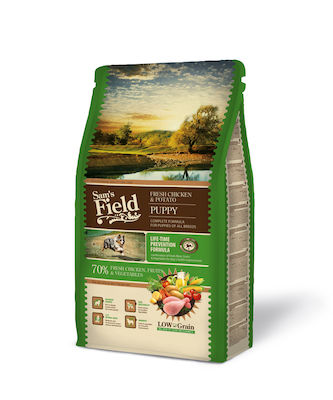 Sam's Field Puppy 13kg Dry Food With Few Grains for Puppies with Chicken, Corn and Potatoes