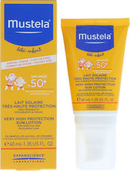 Mustela Wasserdicht Emulsion Very High Protection Sun Lotion für Gesicht & Körper SPF50 40ml