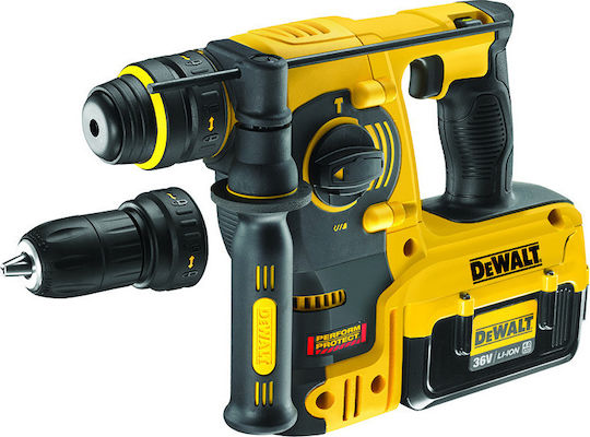 DEWALT DCH364M2 Κρουστικό Σκαπτικό Πιστολέτο Μπαταρίας 36V 2x4Ah με Υποδοχή SDS Plus DCH364M2