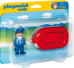 Playmobil 123 Man with Water Raft for 1.5+ years old