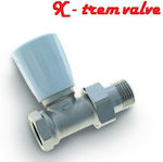 Διακόπτης καλοριφέρ ευθείας 1/2" ίντσα XTR valve