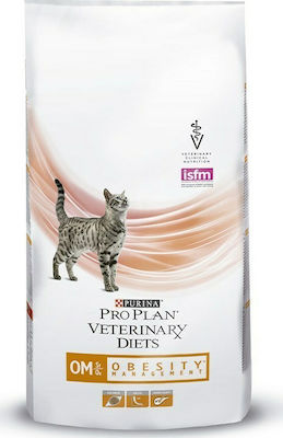 Purina Pro Plan Veterinary Diets OM Obesity Hrană Uscată pentru Pisici Adulte cu Păsări de curte 1.5kg