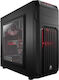 Corsair Carbide Spec-01 Gaming Midi Tower Κουτί Υπολογιστή με Πλαϊνό Παράθυρο Red LED