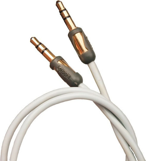 Supra Καλώδιο 3,5 mm Stecker - 3,5 mm Stecker Weiß 1.2m (1001907458)