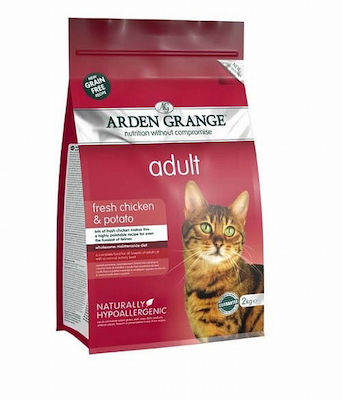 Arden Grange Adult Суха храна за възрастни котки с Пилешко / Картофи 4кг