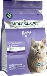 Arden Grange Light Dry Food for Adult Cats with Chicken / Potatoes 4kg