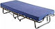 Folding Guest & Folding Bed with Mattress 10cm Double Blue 190x140x33cm
