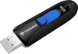 Transcend JetFlash 790 32GB USB 3.0 Stick Μαύρο