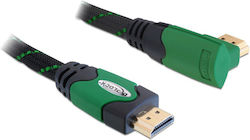 DeLock 82953 Angle (90°) HDMI male - HDMI male 3m Πράσινο
