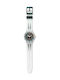 Swatch Watch with White Rubber Strap