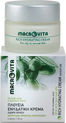 Macrovita Olive Oil & Bee Royal Gelly Rich 24ωρη Ενυδατική & Αντιγηραντική Κρέμα Προσώπου για Λιπαρές Επιδερμίδες 40ml