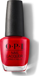 OPI Lacquer Gloss Βερνίκι Νυχιών Μακράς Διαρκείας Big Apple Red 15ml
