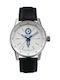Vostok Europe Men's Watch 44mm Battery with Black Leather Strap