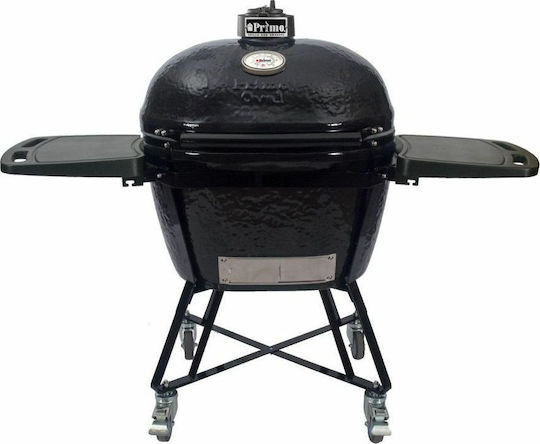Primo Grills Керамично Барбекю на Въглища Kamado с Капак и Термометър 64x64см