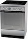 Indesit I6VMC6A (X) GR POP Cuptor 61lt cu plite ceramice Produs60cm. Inox