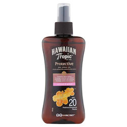 Hawaiian Tropic Protective Dry Oil Waterproof Sunscreen Oil for the Body SPF20 in Spray 200ml