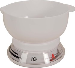 IQ Analog Kitchen Scale with Bowl 10gr/3kg White