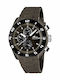 Lotus Watches Ceas Barbati Cronograf Baterie cu Culoare Gri Cauciuc Curea