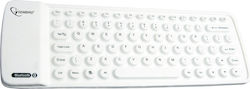 Gembird KB-BTF1 Wireless Bluetooth Keyboard Only English US White