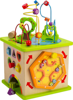 Hape Activity Cube Country Critters Play Cube made of Wood for 12++ Months