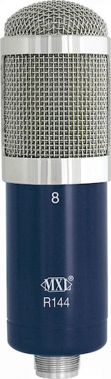 MXL R 144 Ribbon Microphone XLR Shock Mounted for Vocals in Blue Color