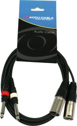 Accu-Cable AC-2XM-2J6M/5 Cablu XLR de sex masculin - 6,3 mm de sex masculin Negru 5m (AC-2XM-2J6M/5)