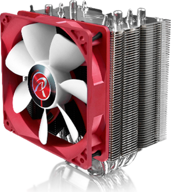 Raijintek Themis Evo CPU Cooling Fan for 115x Socket Red