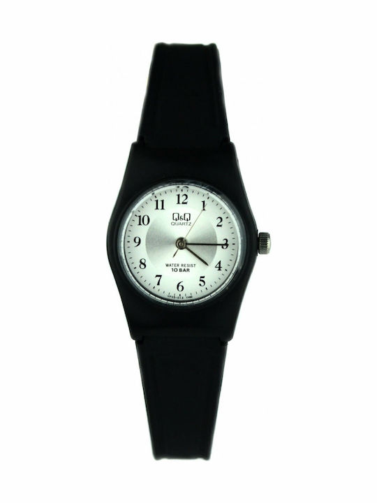 Q&Q Women's Watch with Black Rubber Strap
