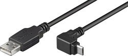 Goobay 1.8m Angle (90°) USB 2.0 to micro USB Cable (95343)