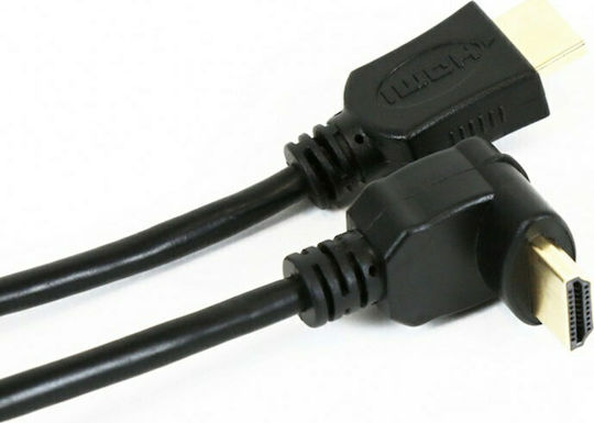 Omega HDMI 1.4 High Speed 1080p 120Hz Cable HDMI male - HDMI male 1.5m Μαύρο