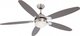 Globo Lighting Azura Ανεμιστήρας Οροφής 132cm με Φως Καφέ / Ασημί