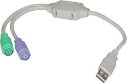 VCom CU807-0.2 USB-A Мъжки към PS/2 Женски VCom CU807-0.2 USB-A Мъжки към PS/2 Женски