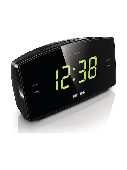 Philips Ψηφιακό Ρολόι Επιτραπέζιο με Ξυπνητήρι AJ3400