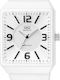 Q&Q Women's Watch with White Rubber Strap