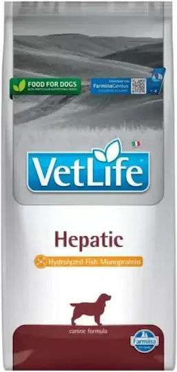 Farmina Vet Life Hepatic 2kg Ξηρά Τροφή Διαίτης για Ενήλικους Σκύλους με Ρύζι και Ψάρια