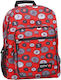 Lyc Sac Red Fox Line School Bag Backpack Elementary, Elementary in Red color