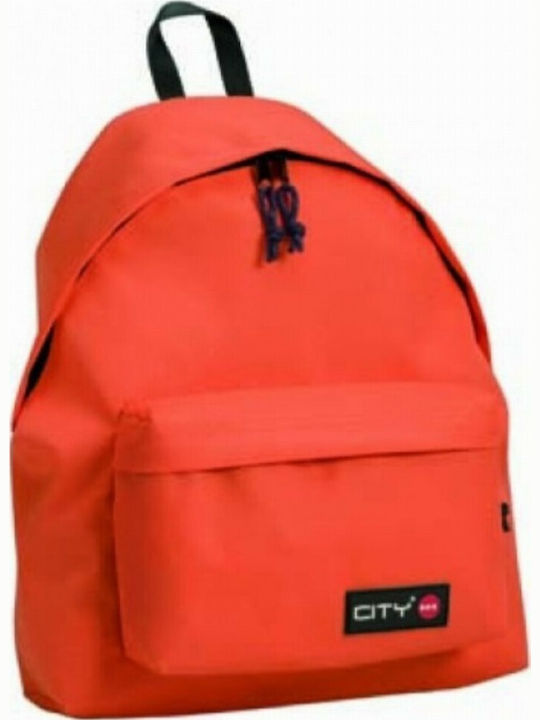 Lyc Sac City The Drop Orange Σχολική Τσάντα Πλά...